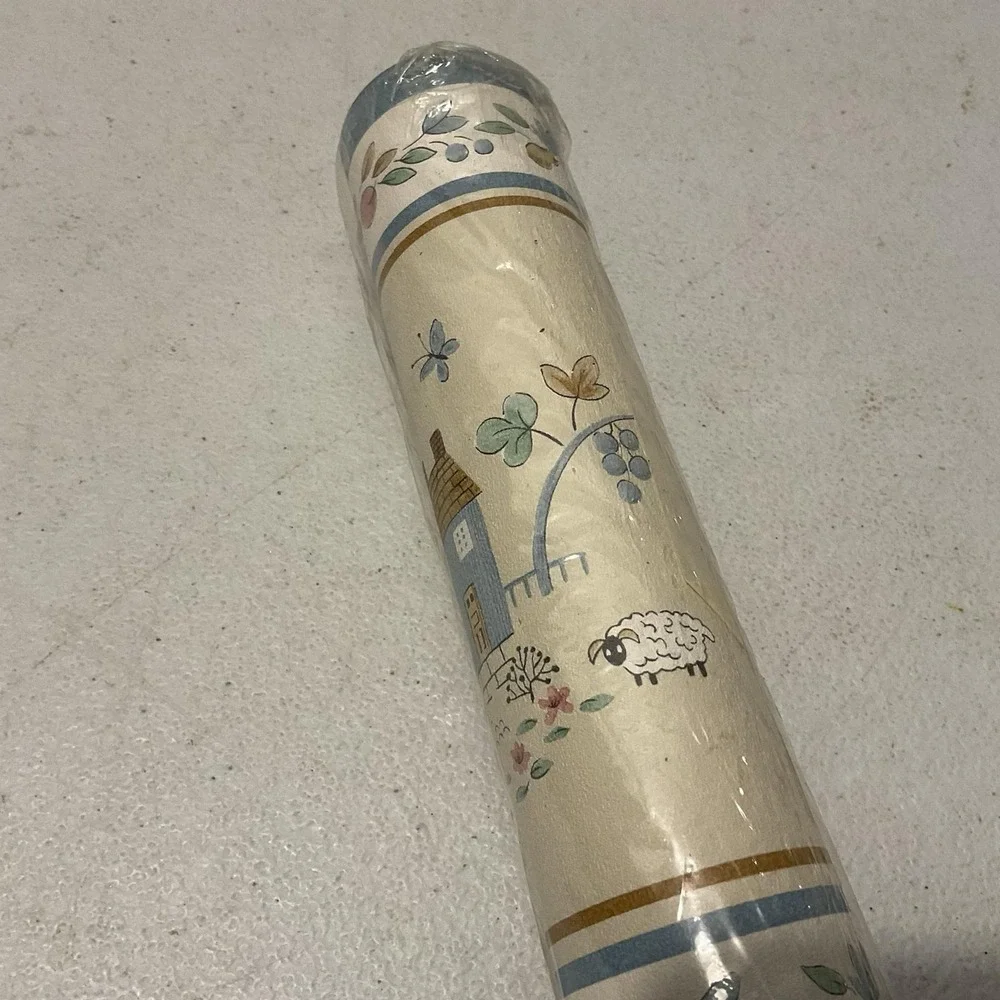 VTG Heartland Pattern Wallpaper Boarder 3 Rolls Cottage Core 45 Feet